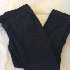 Skinny mini navy khaki pants